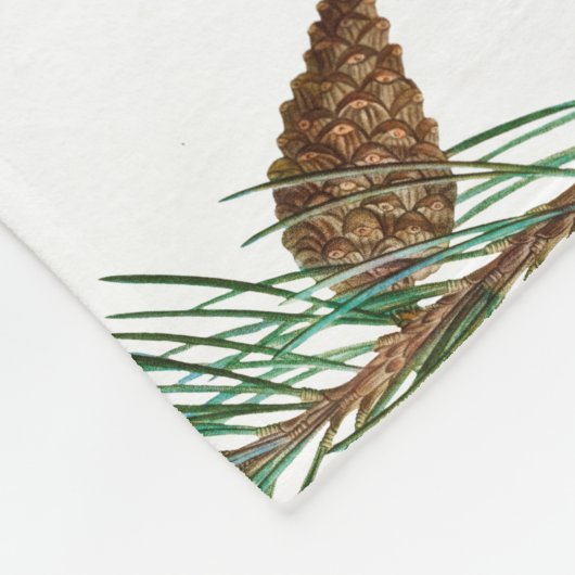 クリスマスパインコニファーフォレストフェスティバル フリースブランケット (角)