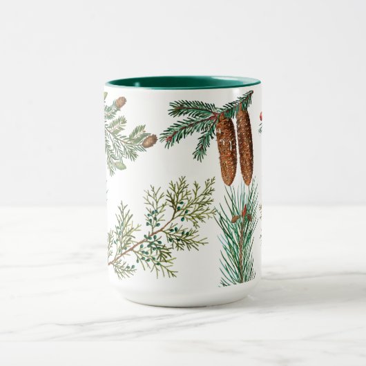 クリスマスパインコニファーフォレストフェスティバル マグカップ (中央)