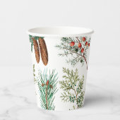 クリスマスパインコニファーフォレストフェスティバル 紙コップ (裏面)