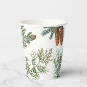 クリスマスパインコニファーフォレストフェスティバル 紙コップ (左)