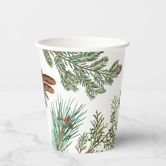 クリスマスパインコニファーフォレストフェスティバル 紙コップ (正面)