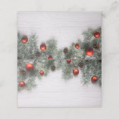 クリスマスパインコーンとオーナメント |休日 プレイスカード (外部開封)