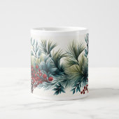 クリスマスパインコーンとベリー20oz Mug for Coff ジャンボコーヒーマグカップ (正面)