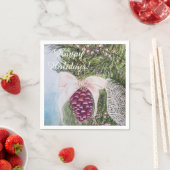 クリスマスパインコーンとボウパーティー スタンダードカクテルナプキン (インサイチュ)