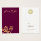 クリスマスパインコーンのイヤリング (正面&裏面)