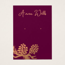 クリスマスパインコーンのイヤリング