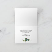 クリスマスパインコーンのグリーティ素朴ング シーズンカード (内部)