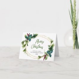 クリスマスパインコーンのグリーティ素朴ング シーズンカード