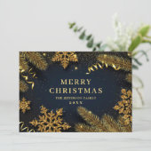 クリスマスパインコーンのグリーティ素朴ング シーズンカード (スタンド正面)