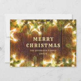 クリスマスパインコーンのグリーティ素朴ング シーズンカード