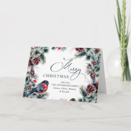 クリスマスパインコーンのグリーティ素朴ング シーズンカード