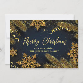 クリスマスパインコーンのグリーティ素朴ング シーズンカード