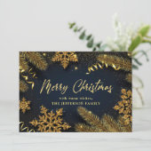 クリスマスパインコーンのグリーティ素朴ング シーズンカード (スタンド正面)