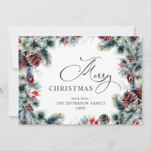 クリスマスパインコーンのグリーティ素朴ング