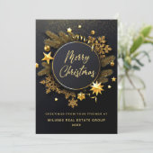 クリスマスパインコーン企業のグリーティ素朴ング シーズンカード (スタンド正面)