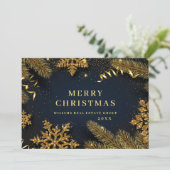 クリスマスパインコーン企業のグリーティ素朴ング シーズンカード (スタンド正面)