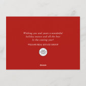 クリスマスパインコーン企業のグリーティ素朴ング シーズンカード (裏面)