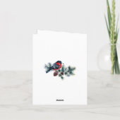 クリスマスパインコーン企業のグリーティ素朴ング シーズンカード (裏面)