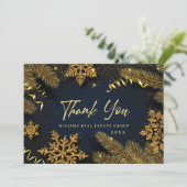 クリスマスパインコーン企業のホリ素朴デイ サンキューカード (スタンド正面)