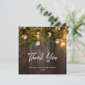 クリスマスパインコーン企業のホリ素朴ーボホ サンキューカード (スタンド正面)