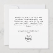 クリスマスパインコーン企業のホリ素朴ーボホ サンキューカード (裏面)