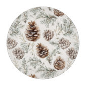 クリスマスパインコーン カッティングボード (正面)