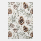 クリスマスパインコーン キッチンタオル (縦)