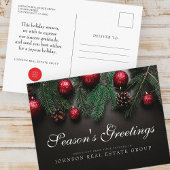 クリスマスパインコーン |シーズンの挨拶 ポストカード