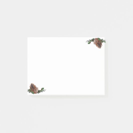 クリスマスパインコーン ポストイット (正面)