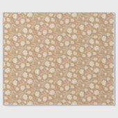 クリスマスパインコーン ラッピングペーパー (フラット)