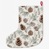 クリスマスパインコーン ラージクリスマスストッキング (裏面)