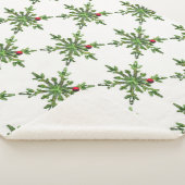 クリスマスパインスノーフレーク シェルパブランケット (3/4)