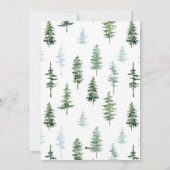 クリスマスパインズ |ホリデーパーティー招待状 シーズンカード (裏面)