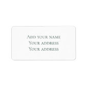 クリスマスパインセージ常緑カスタム住所 ラベル (正面)