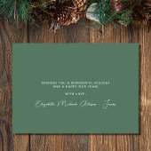 クリスマスパインツリーの水色 シーズンカード