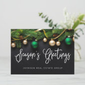 クリスマスパインツリーシーズンの挨拶ビジネス シーズンカード (スタンド正面)