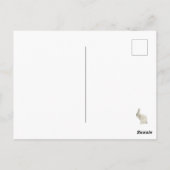 クリスマスパインツリーズウォーターカラーハッピーホリデーカード ポストカード (裏面)