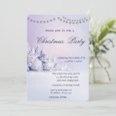 クリスマスパインツリー雪の森クリスマスパーティー 招待状 (スタンド正面)