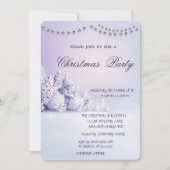 クリスマスパインツリー雪の森クリスマスパーティー 招待状 (正面)