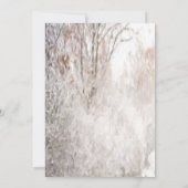 クリスマスパインツリー雪企業のクリスマスパーティー 招待状 (裏面)