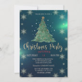 クリスマスパインツリー,グリーン会社パーティー 招待状 (正面)