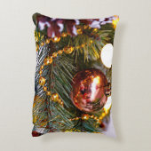 クリスマスパインバウブル&ガーランド アクセントクッション (裏面(縦))