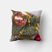 クリスマスパインバウブル&ガーランド クッション (裏面)