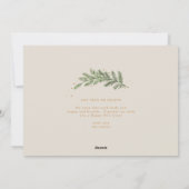 クリスマスパインフレームエレガントリース2トーン写真 シーズンカード (裏面)