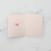 クリスマスパインブランチとバナー シーズンカード (内部)