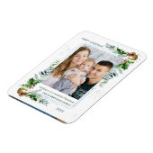 クリスマスパインホリーベリー写真 マグネット (左側)