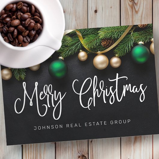 クリスマスパインメリークリスマスビジネス シーズンカード