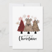 クリスマスパインメリークリスマス サンキューカード (正面)