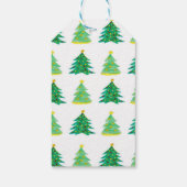 クリスマスパイン模様 ギフトタグ (裏面)