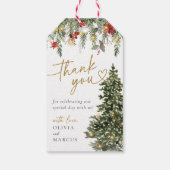 クリスマスパイン結婚ライトの皆様 ギフトタグ (裏面)